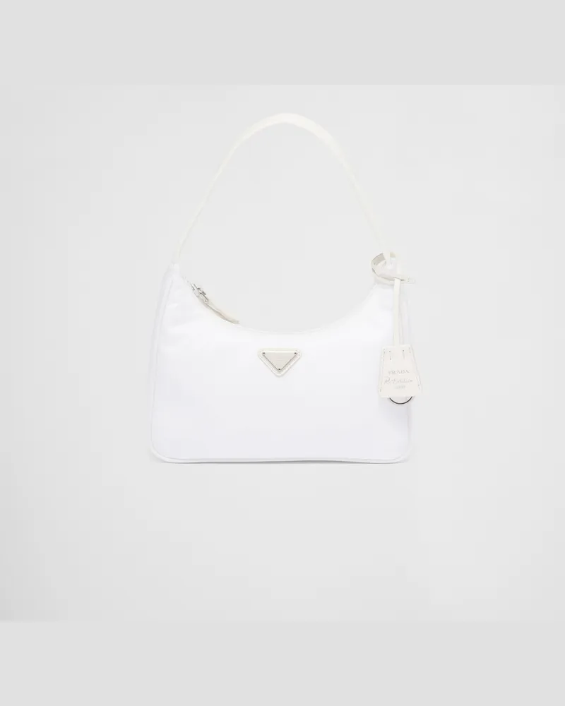 Prada Re-Edition 2000 Mini Bag aus Re-Nylon Weiss