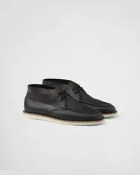 Prada Chukka Boots aus Nappa-Leder Schwarz