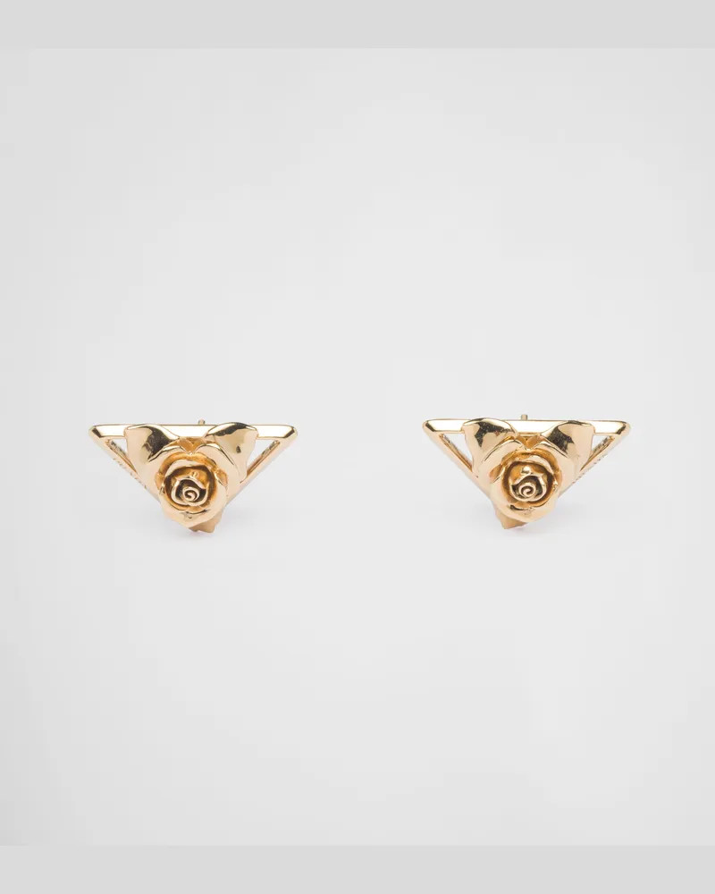 Prada Ohrringe aus Metall Gold