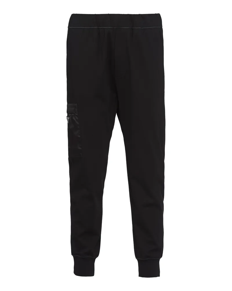 Prada Hose Aus Technischem Fleece, Herren, Schwarz, Größe Schwarz