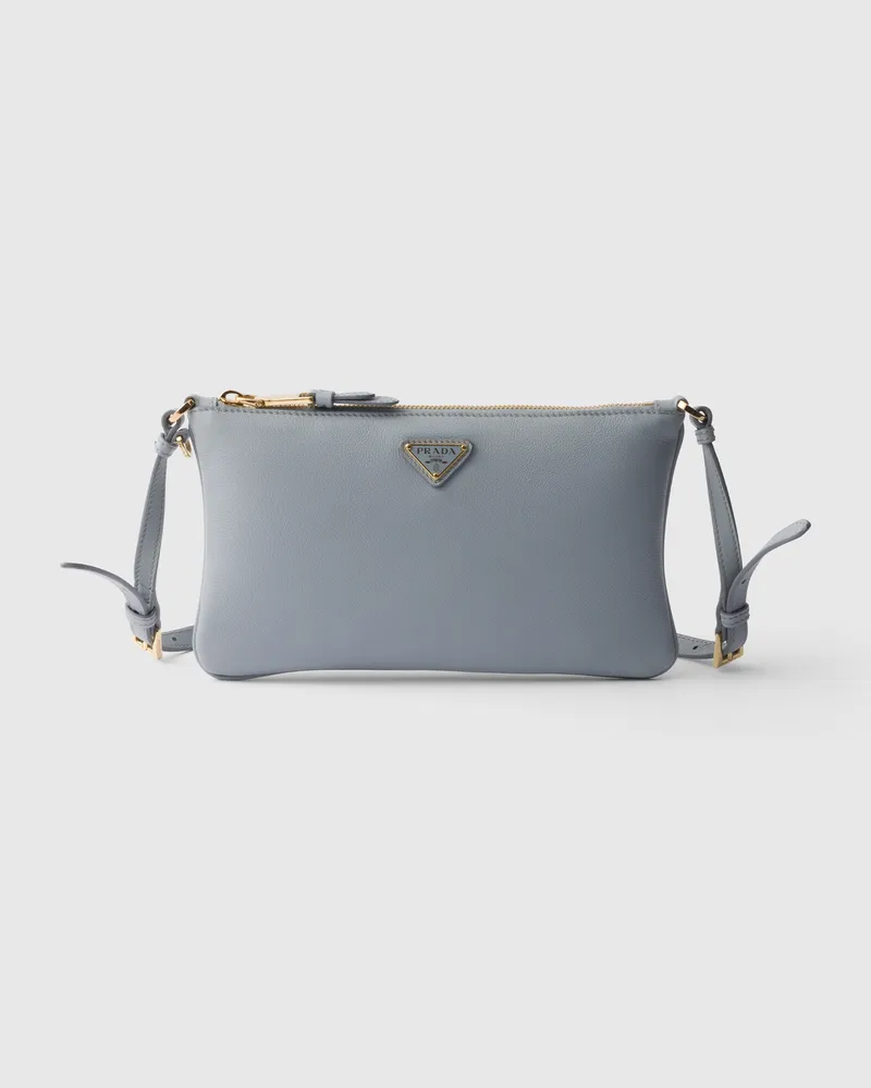 Prada Pouch aus Leder Opal