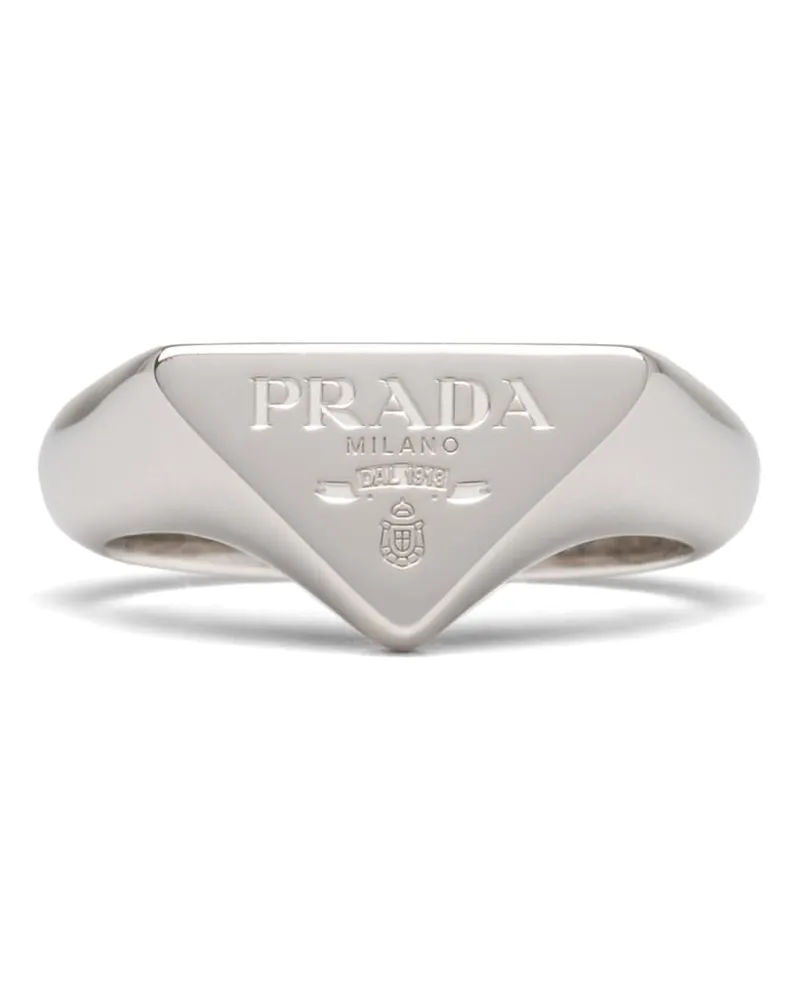 Prada Symbole Ring, Herren, Silber, Größe Silber