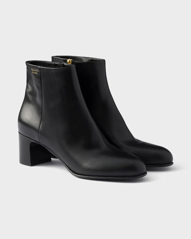 Prada Stiefeletten aus Wildleder Dunkelbraun