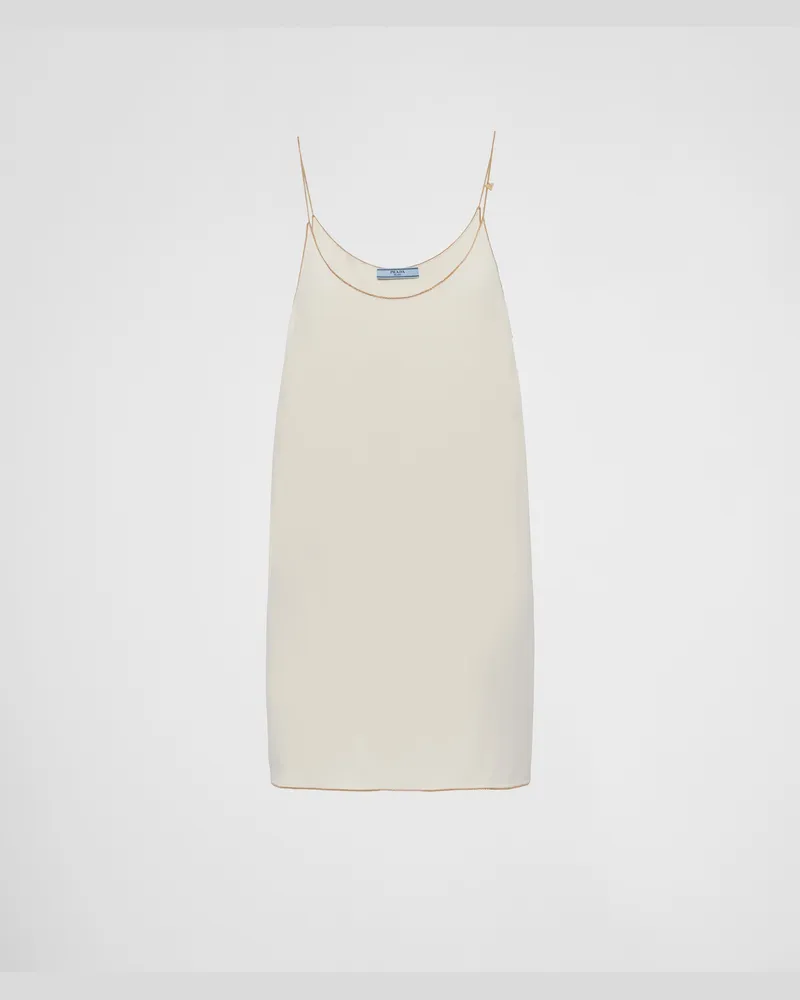 Prada Minikleid aus Sablé Natur