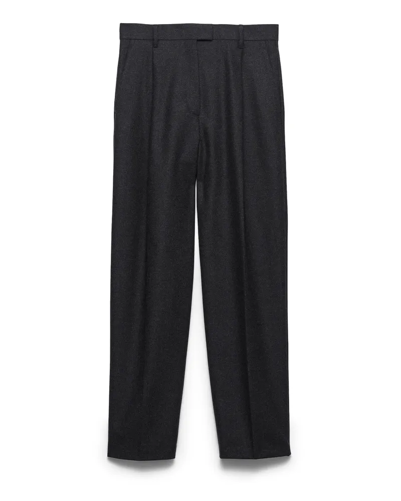 Prada Re-wool Pants, Damen, Anthrazitgrau, Größe Anthrazitgrau