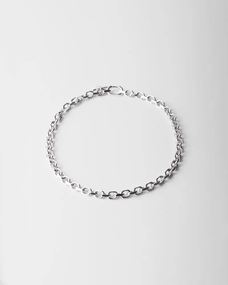 Prada Halskette aus Silber Silber