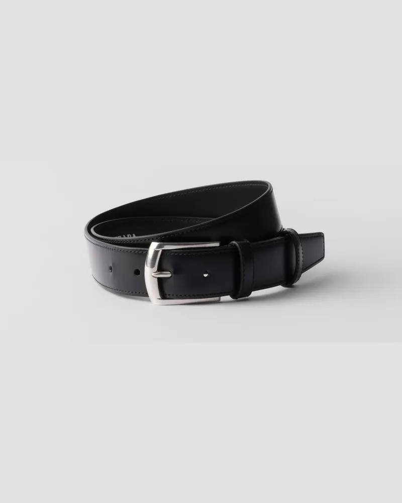 Prada Ledergürtel Schwarz