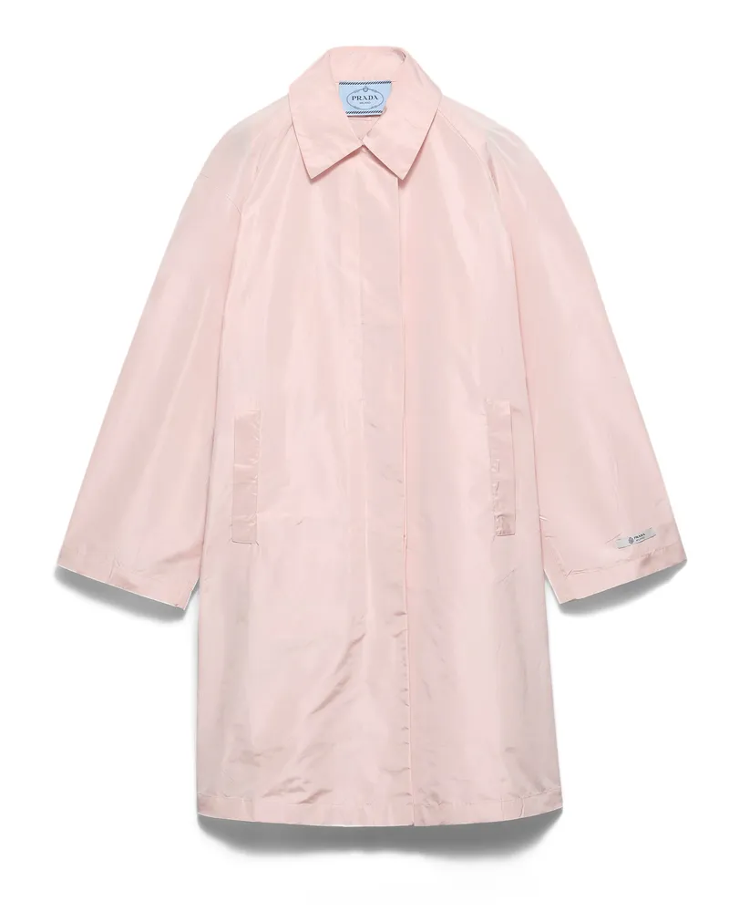 Prada Mantel Aus Technischem Taft, Damen, Alabasterrosa, Größe Alabasterrosa