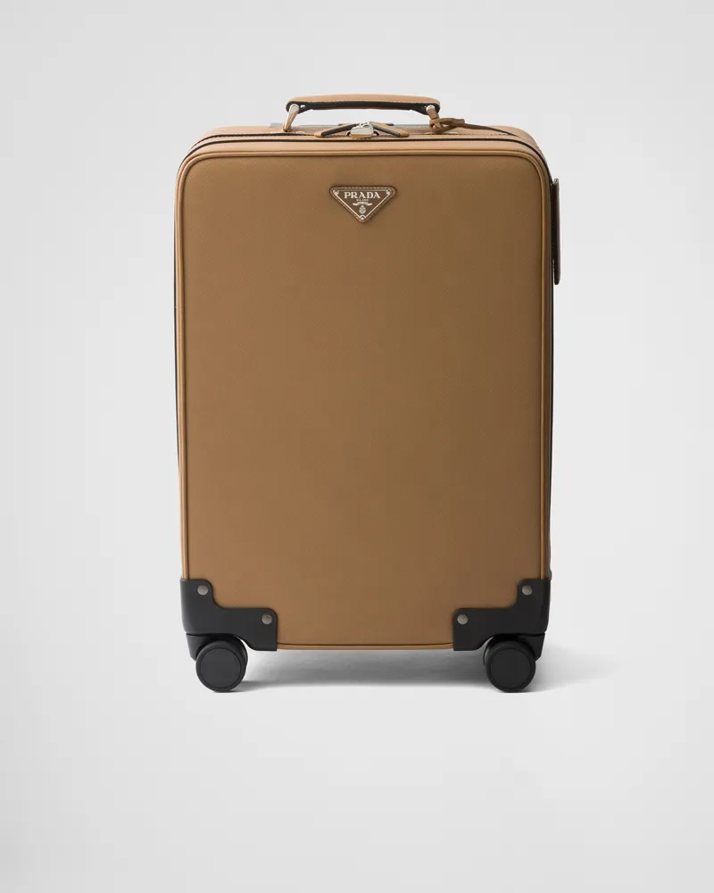 Prada Trolley aus Saffiano-Leder Karamell