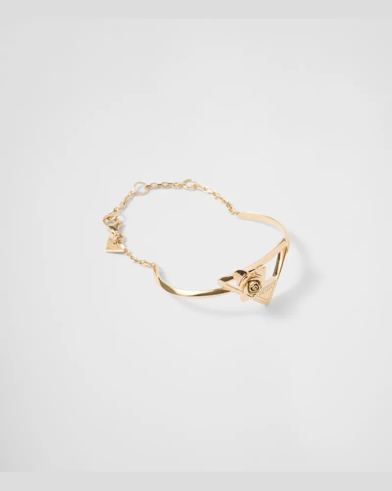 Prada Armband aus Metall Gold