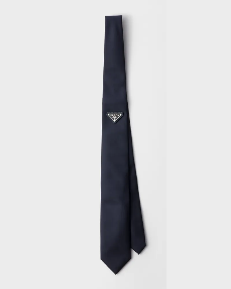 Prada Krawatte aus Re-Nylon Blau