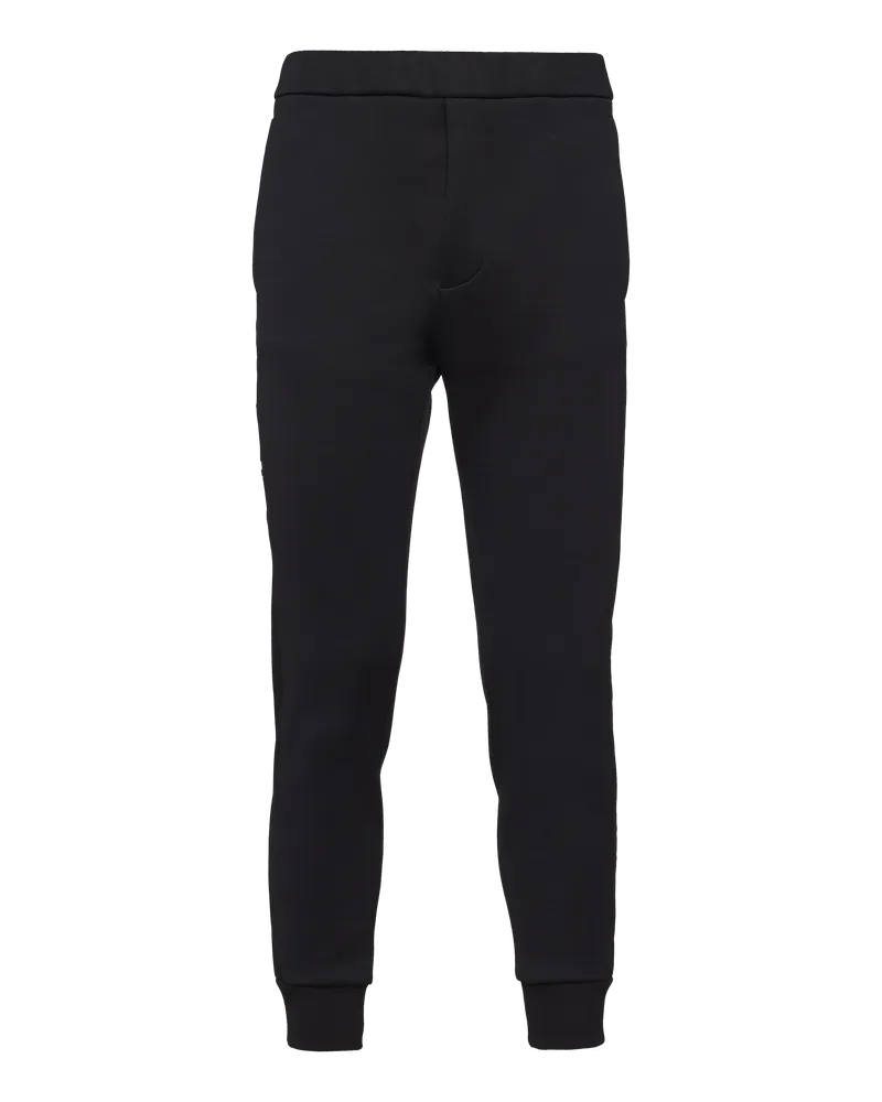 Prada Jogginghose mit Details aus Re-Nylon Schwarz
