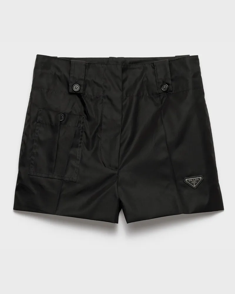 Prada Shorts aus Re-Nylon Schwarz