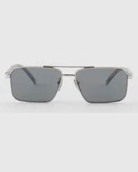 Prada Sonnenbrille mit  Logo Dunkelgraue