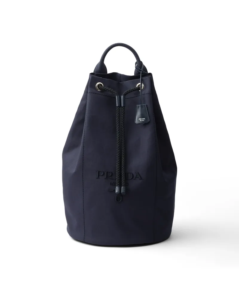 Prada Weekender Aus Canvas Mit Kordelzug, Herren, Ostseeblau Ostseeblau
