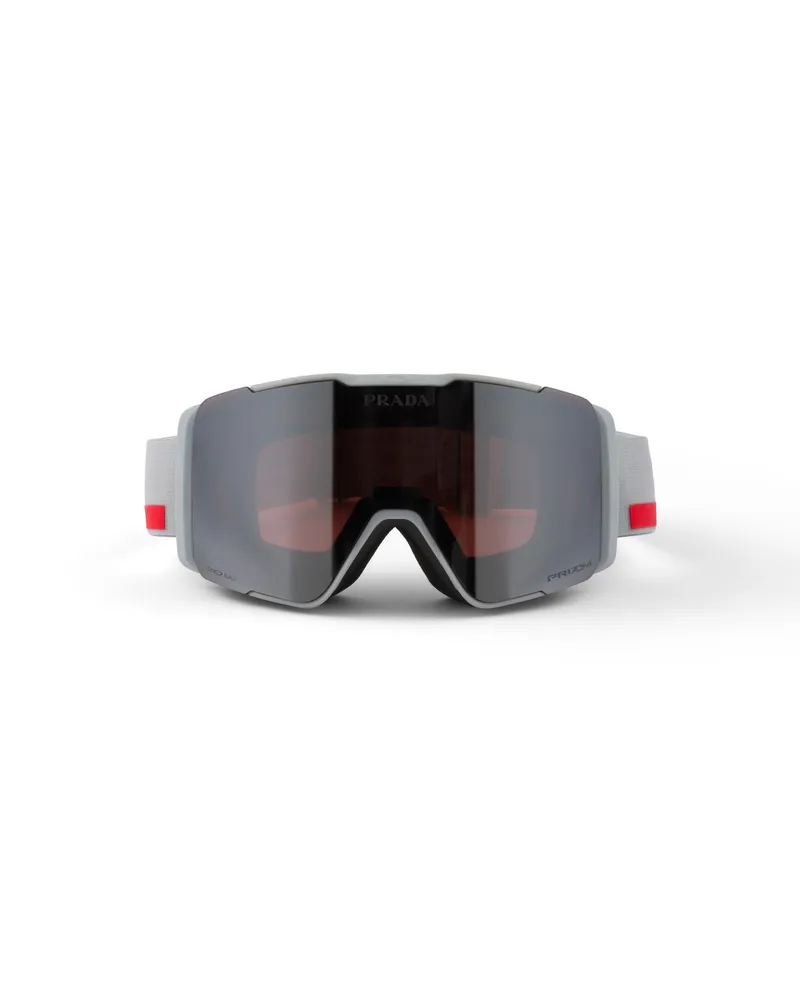 Prada Linea Rossa Schneebrille Von Oakley Mit Wechselgläsern, Herren, Schwarz/gefrostete Gläser Schwarz