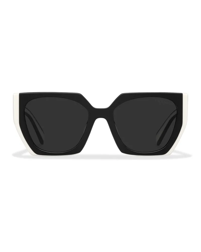 Prada Sonnenbrille Mit  Logo, Damen, Gläser In Schiefergrau Gläser