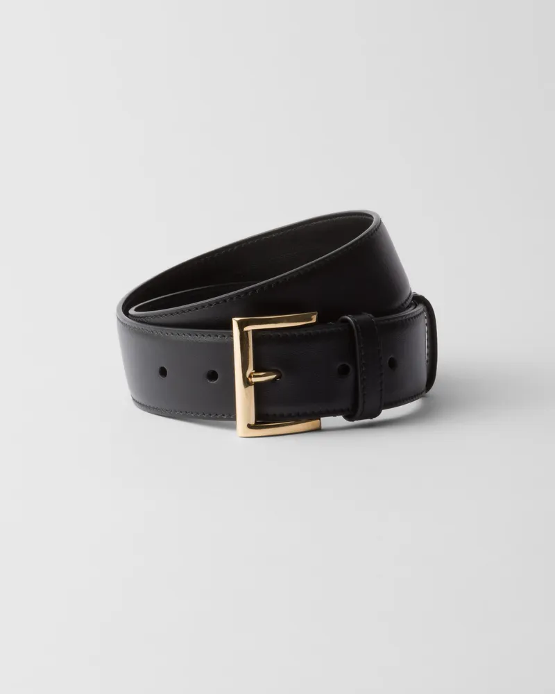 Prada Gürtel aus Leder Schwarz