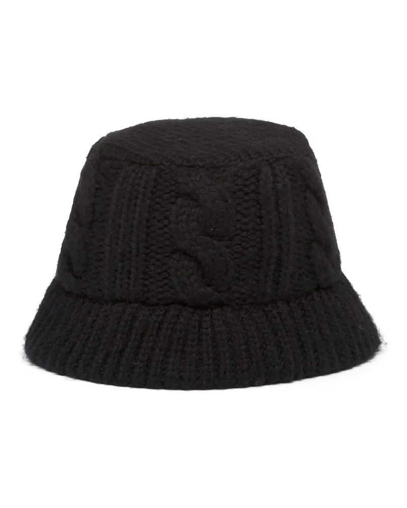 Prada Fischerhut Aus Wolle, Damen, Schwarz, Größe Schwarz