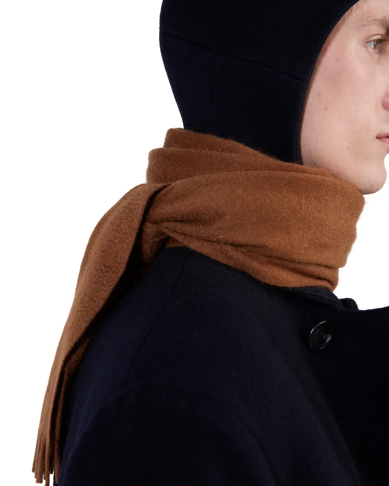 Prada Schal Aus Kaschmir, Herren, Tabak Tabak