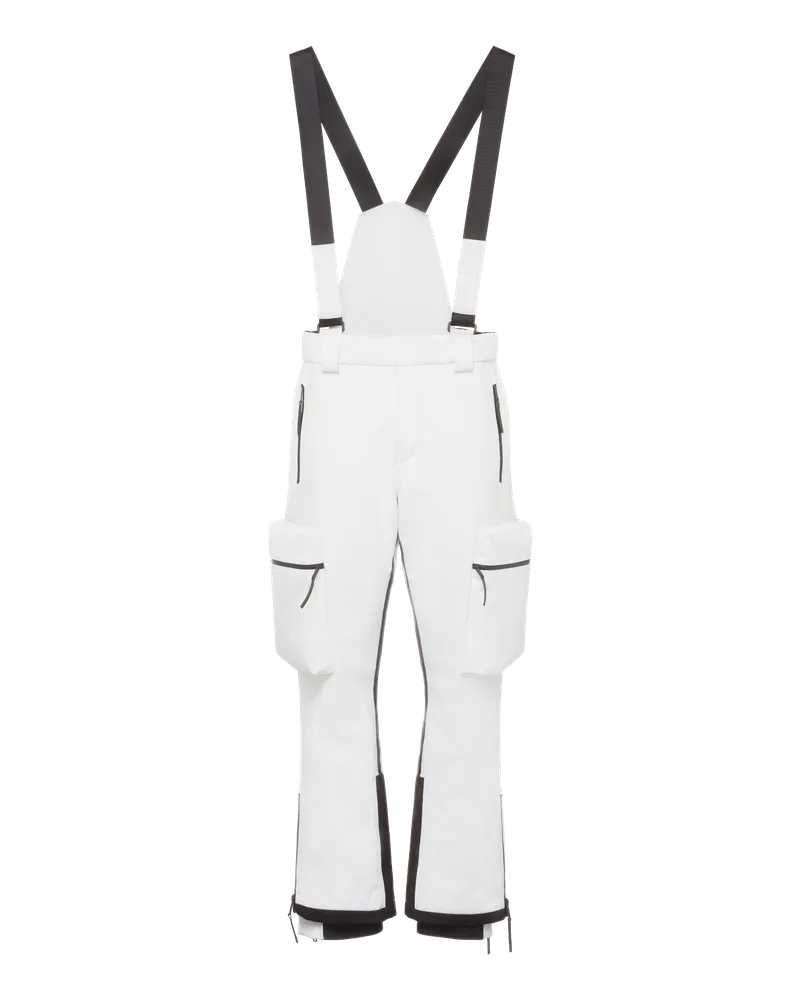 Prada Hose aus Funktionsmaterial Kalkweiss