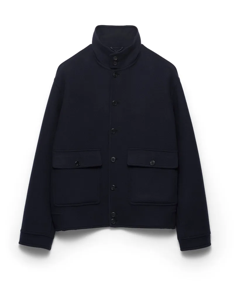 Prada Blousonjacke Aus Kaschmir, Herren, Blau, Größe Blau