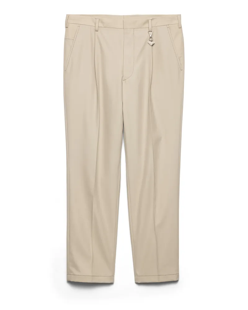Prada Hose Aus Baumwolle, Herren, Sandbeige, Größe Sandbeige