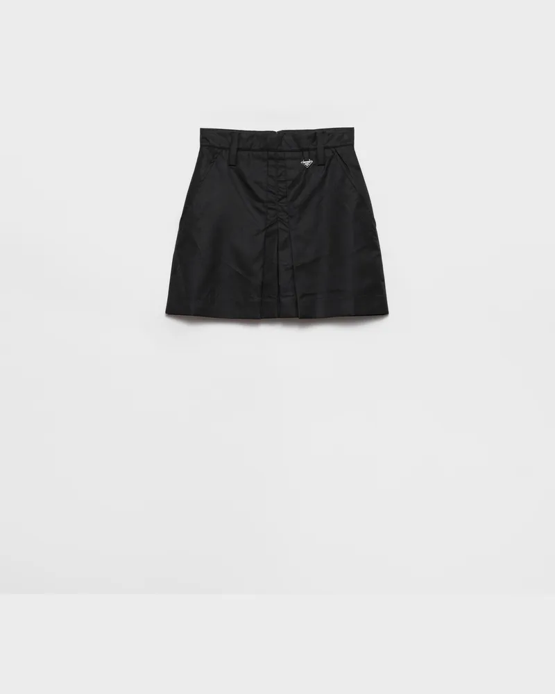 Prada Minirock aus Re-Nylon Schwarz