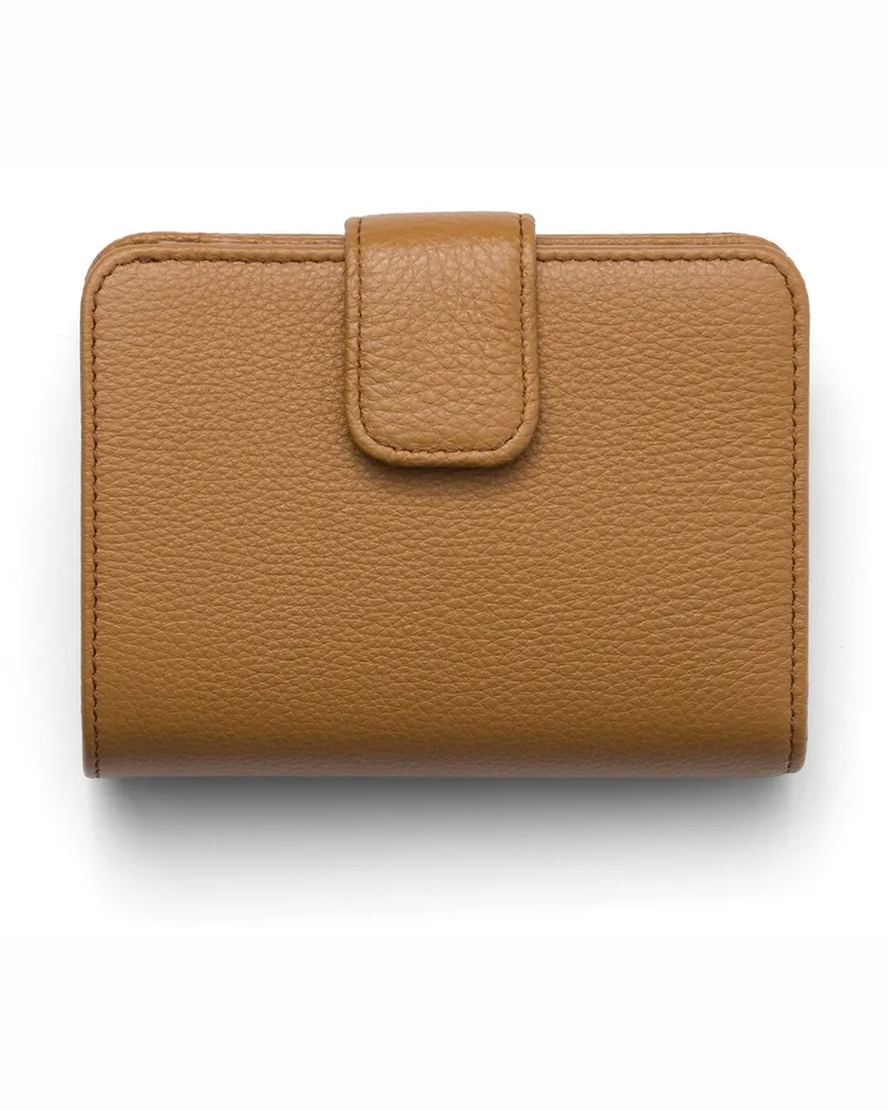 Prada Kleine Geldbörse Aus Leder, Damen, Karamell Karamell