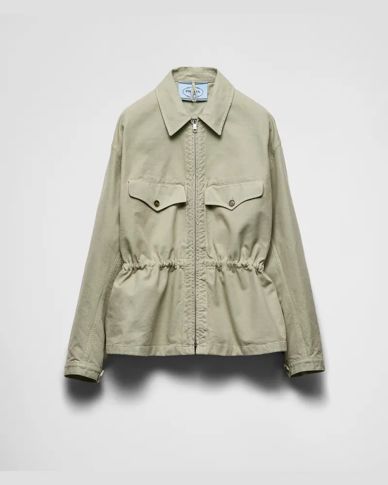 Prada Blousonjacke aus Old Canvas Agave