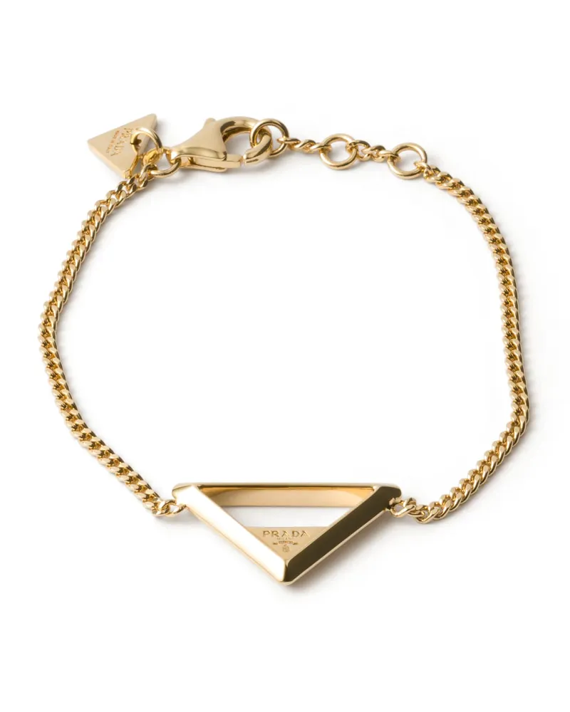 Prada Armband Aus Metall, Damen, Gold Gold