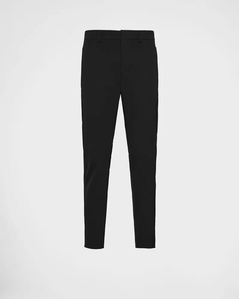 Prada Hose aus Stretch-Funktionsgewebe Schwarz