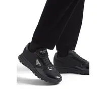 Prax 01 Sneaker Aus Re-nylon Und Gebürstetem Leder, Herren, Schwarz, Größe 6,5