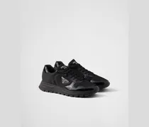 Prax 01 Sneaker aus Re-Nylon und gebürstetem Leder