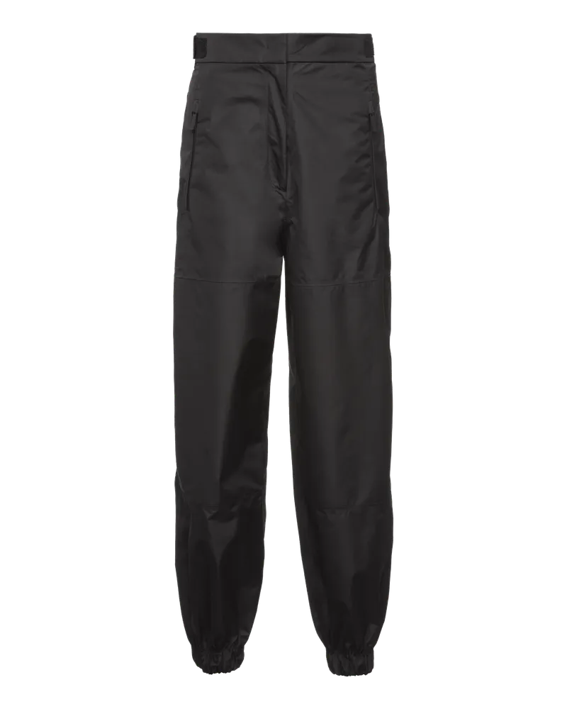 Prada Hose mit weitem Bein aus Light Extreme-Tex Schwarz