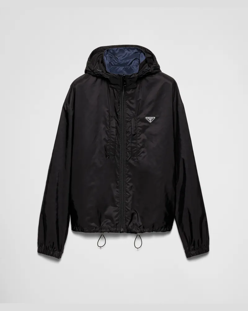 Prada Jacke aus Re-Nylon Schwarz