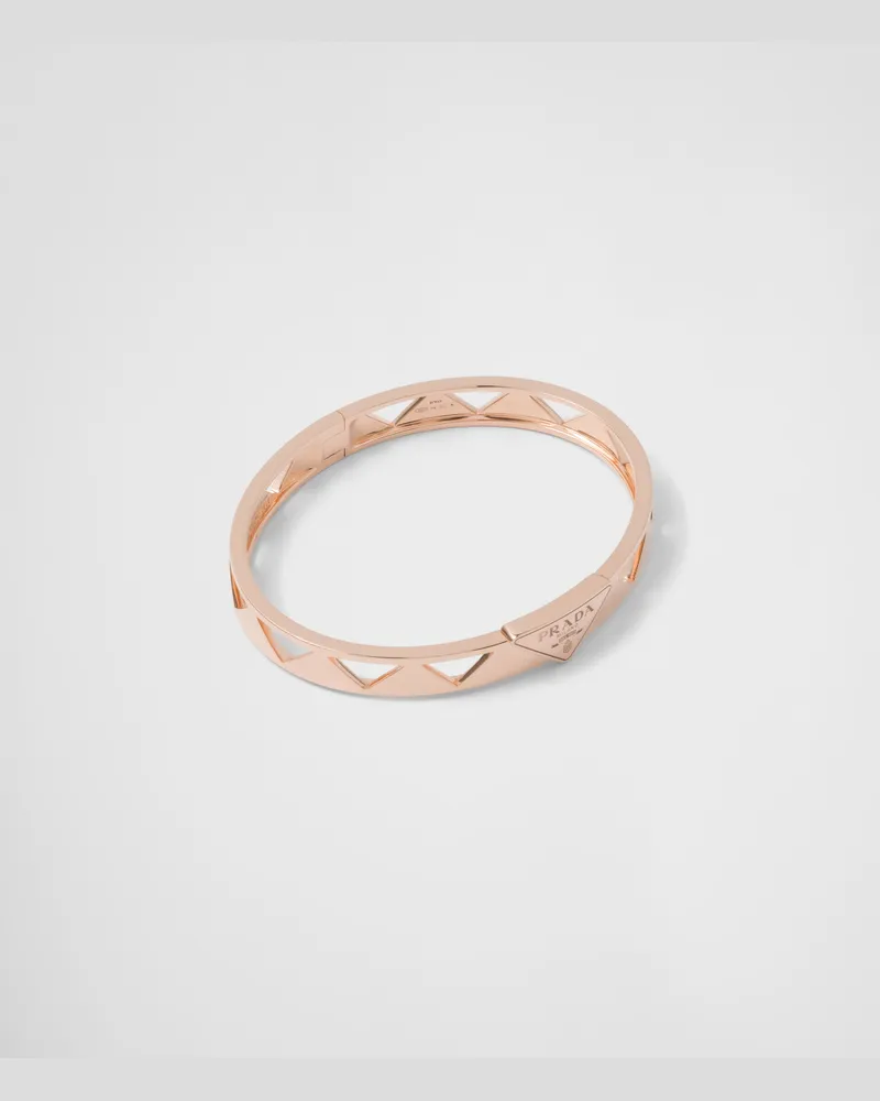 Prada Eternal Gold Cut-Out-Armreif aus Roségold Roségold