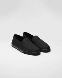 Prada Slip-on-Sneaker aus Re-Nylon Schwarz