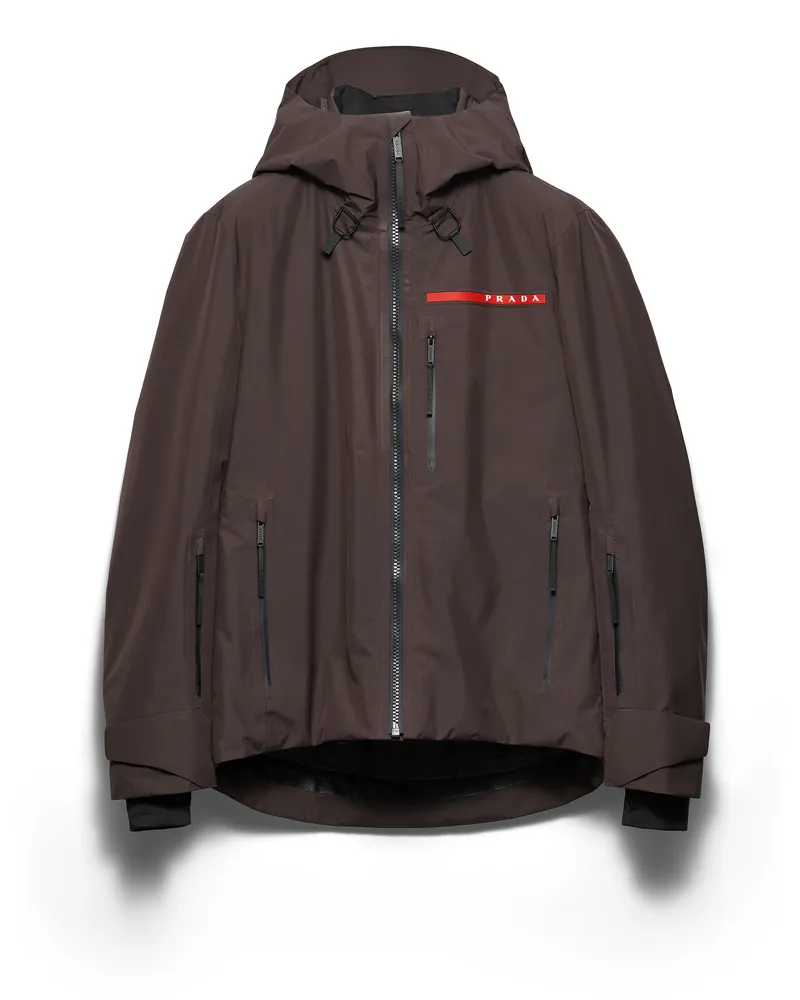Prada Blousonjacke Aus Extreme-tex, Herren, Ebenholz, Größe Ebenholz