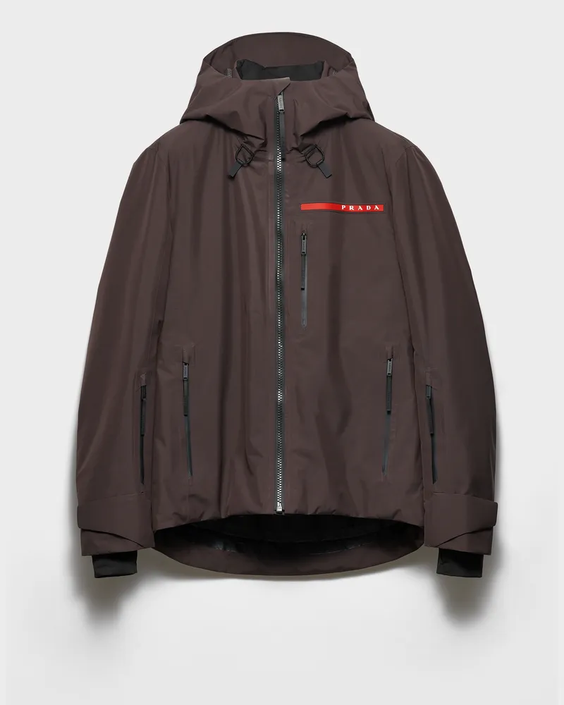 Prada Blousonjacke aus Extreme-Tex Ebenholz