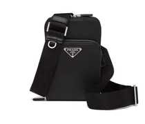 Smartphone-hülle Aus Saffiano-leder, Herren, Schwarz