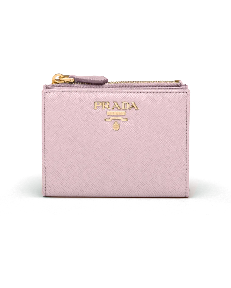 Prada Geldbeutel aus Saffiano Leder Alabasterrosa