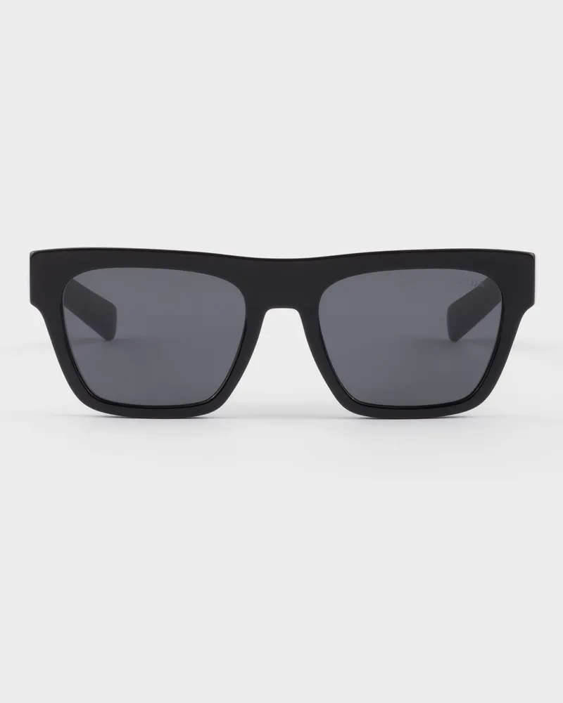 Prada Sonnenbrille mit  Logo Schiefergraue