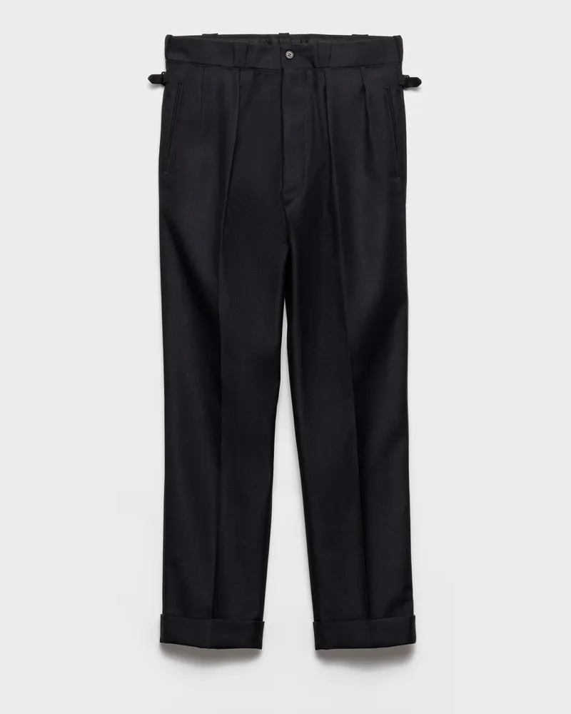 Prada Hose aus Wollgemisch Blau