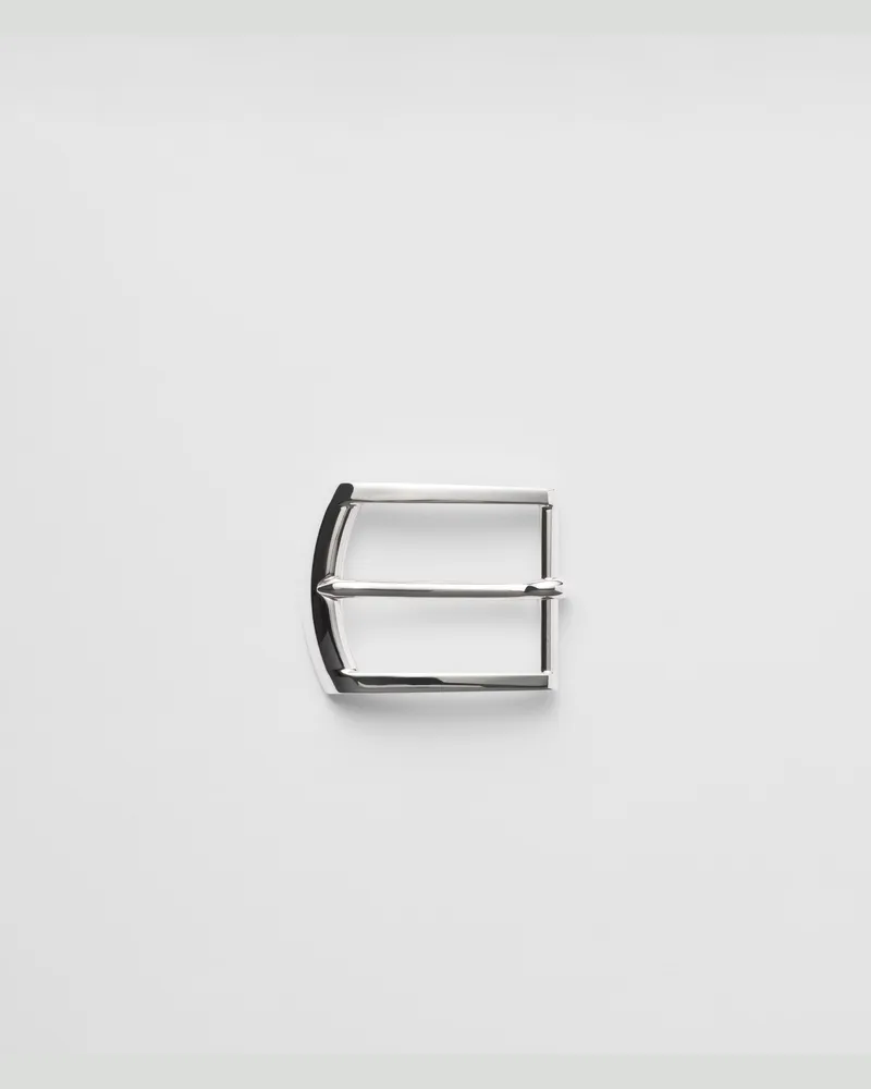 Prada Gürtelschließe aus Metall Silber