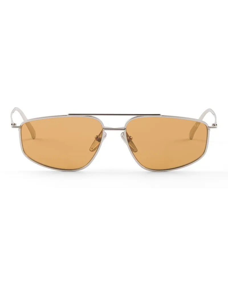 Prada Eyewear Collection Sonnenbrille, Damen, Honigfarbene Gläser Honigfarbene