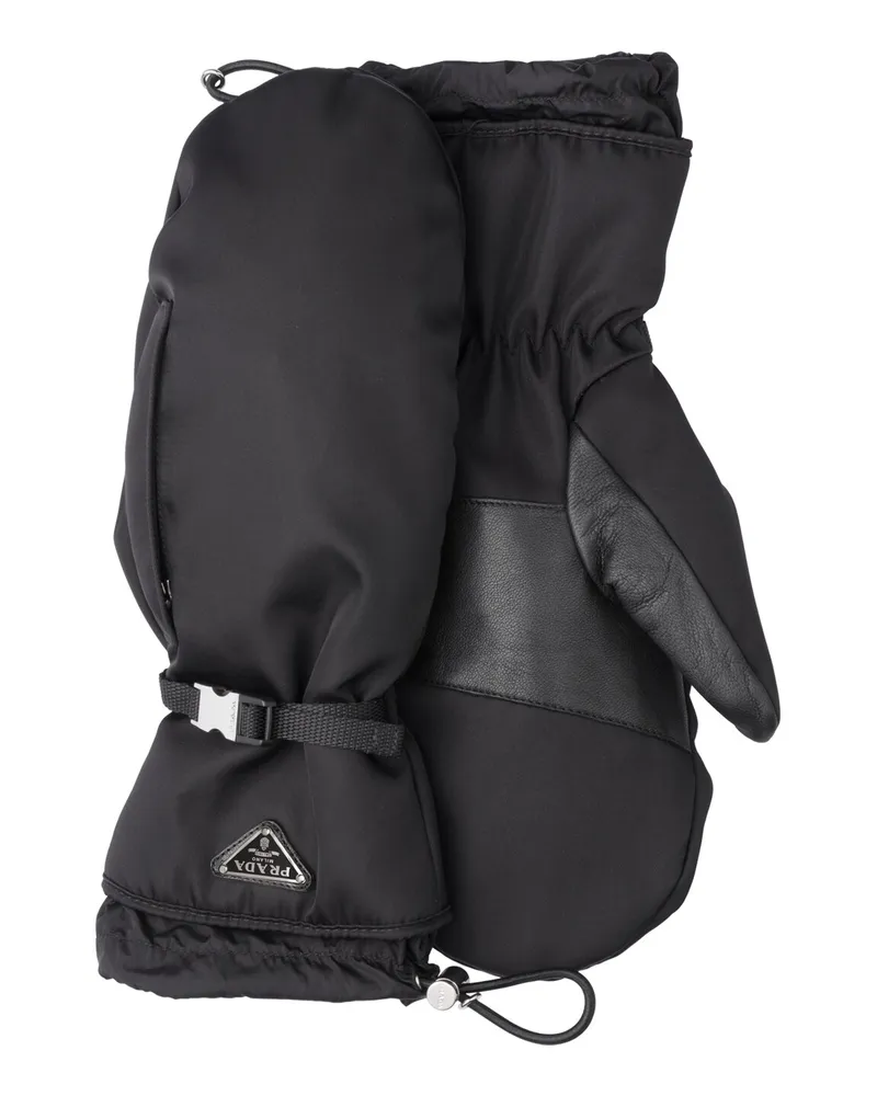 Prada Re-nylon-handschuhe, Herren, Schwarz, Größe 8,5 Schwarz