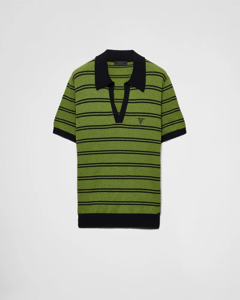 Prada Poloshirt aus Baumwolle Schwarz