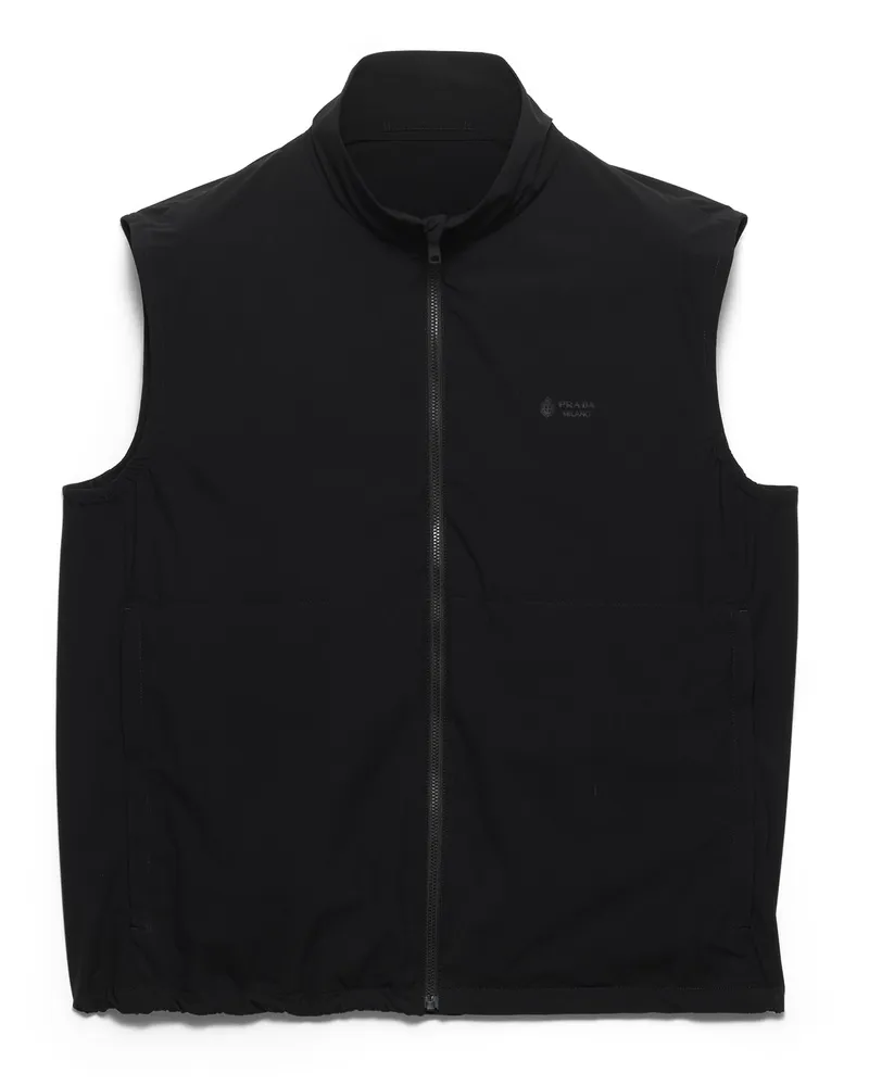 Prada Weste Aus Re-nylon, Herren, Schwarz, Größe Schwarz