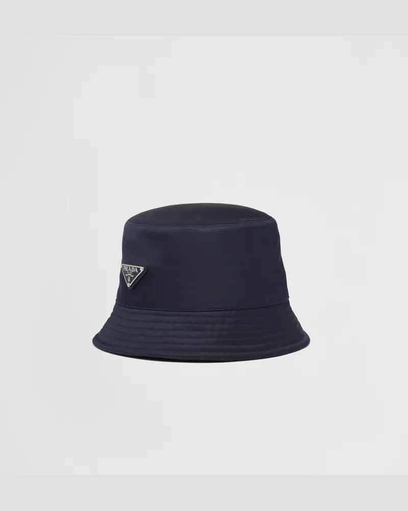 Prada Fischerhut aus Re-Nylon Blau
